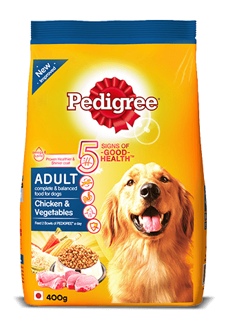 Pedigree Adult Dry Dog Food Chicken & Vegetables 400g Pack | Pedigree ...